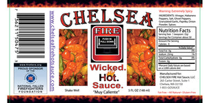 Chelsea Fire Wicked Hot Sauce, 5oz